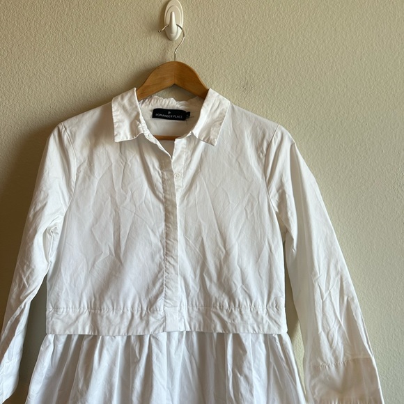 Tuckernuck Pomander Place Ella Collared Classic Mini Shirt Dress - Picture 6 of 13